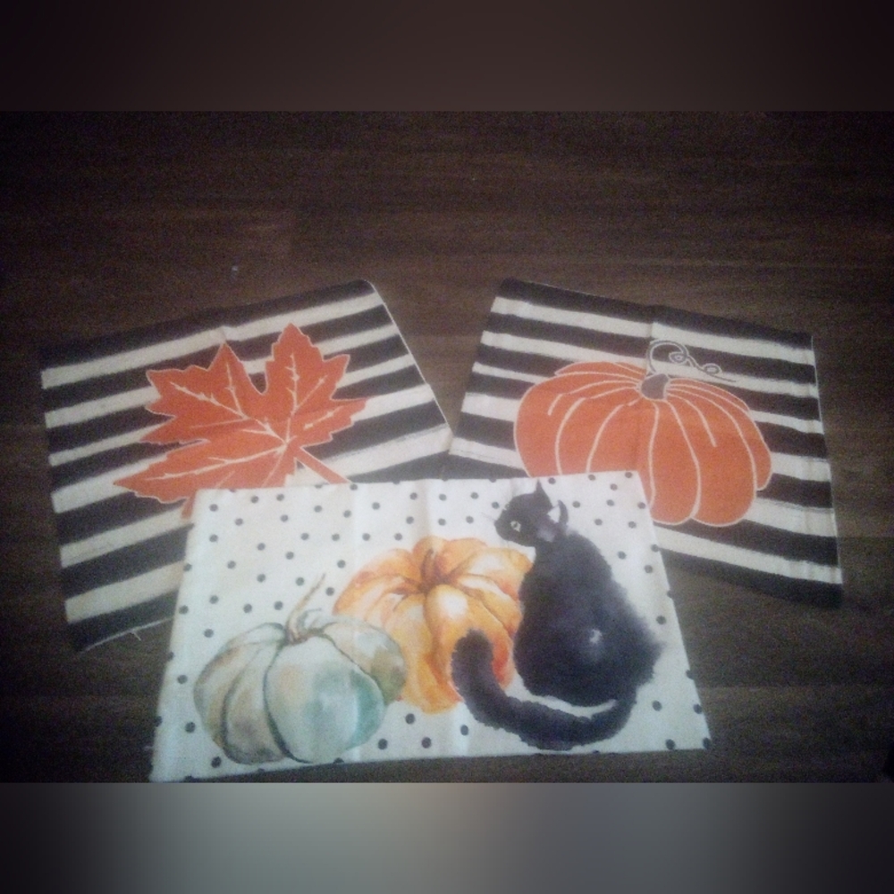 Set of 3 Fall pillow covers NWOT
